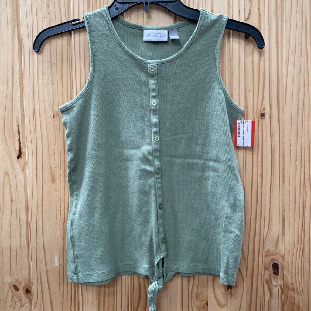 GIRLS PLACE SL OLIVE GREEN SHIRT 14