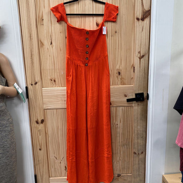 WOMENS VENUS ORANGE ROMPER 8