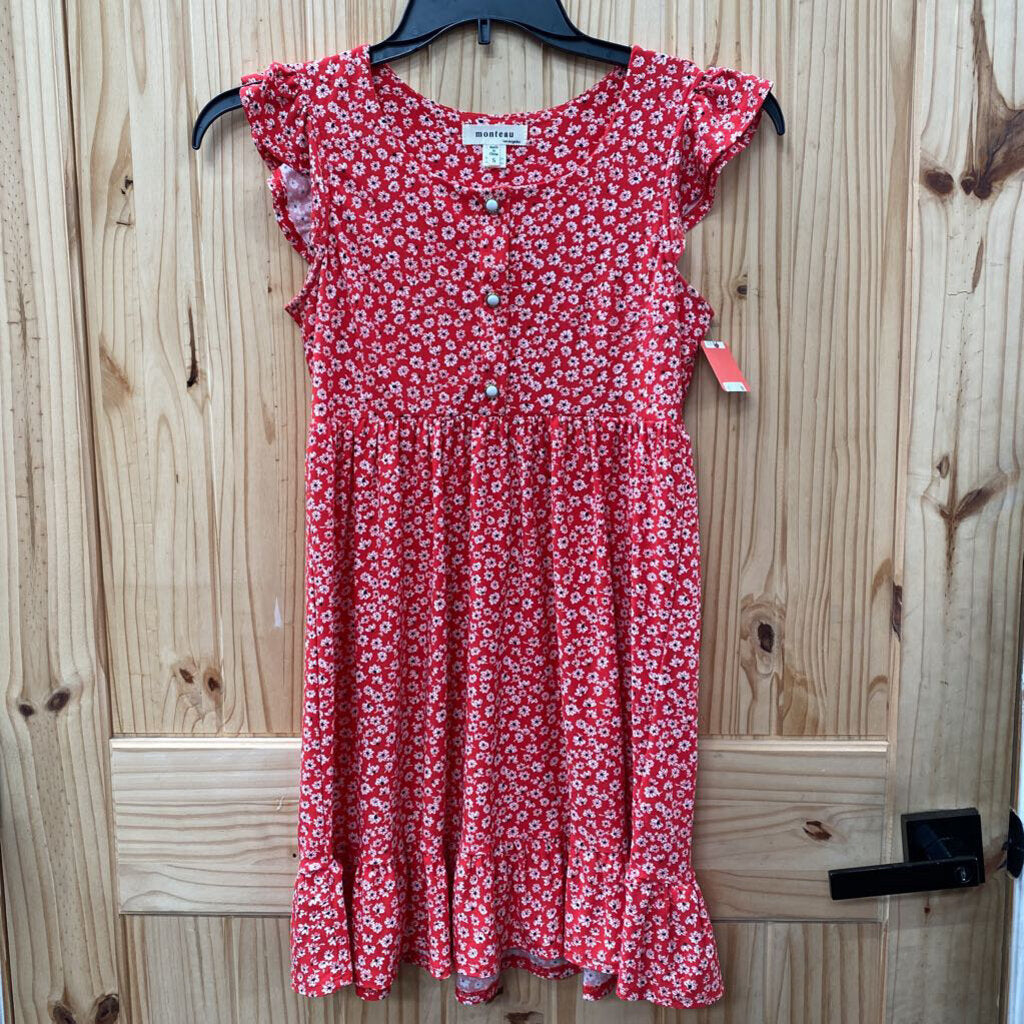 WOMENS MONTEAUDK PINK FLORAL DRESS S