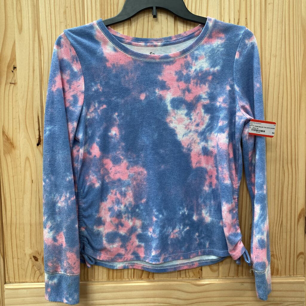 GIRLS SO PINK/BLUE TYE DYE SHIRT XL 14/16