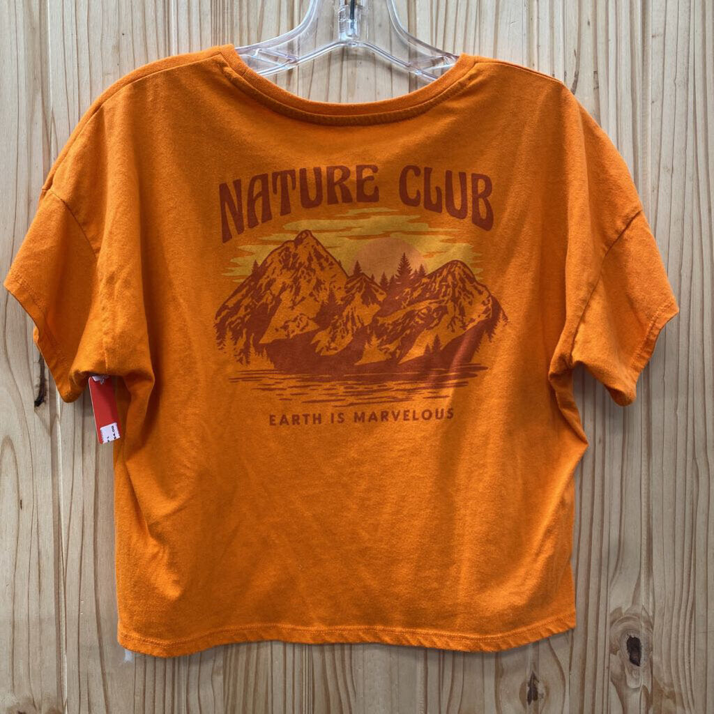 GIRLS NATURE CLUB ORANGE TOP L 10/12
