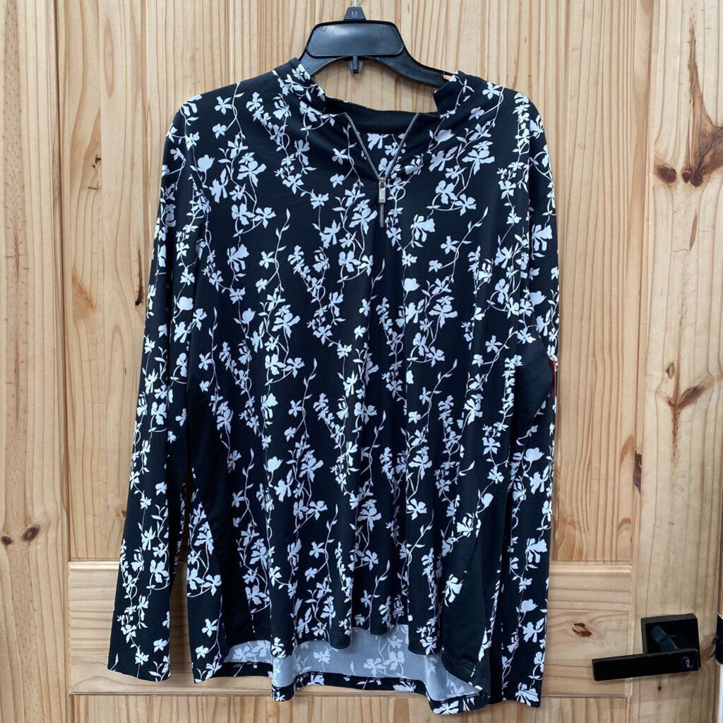 WOMENS TAIL BLK/WHITE TOP 2X