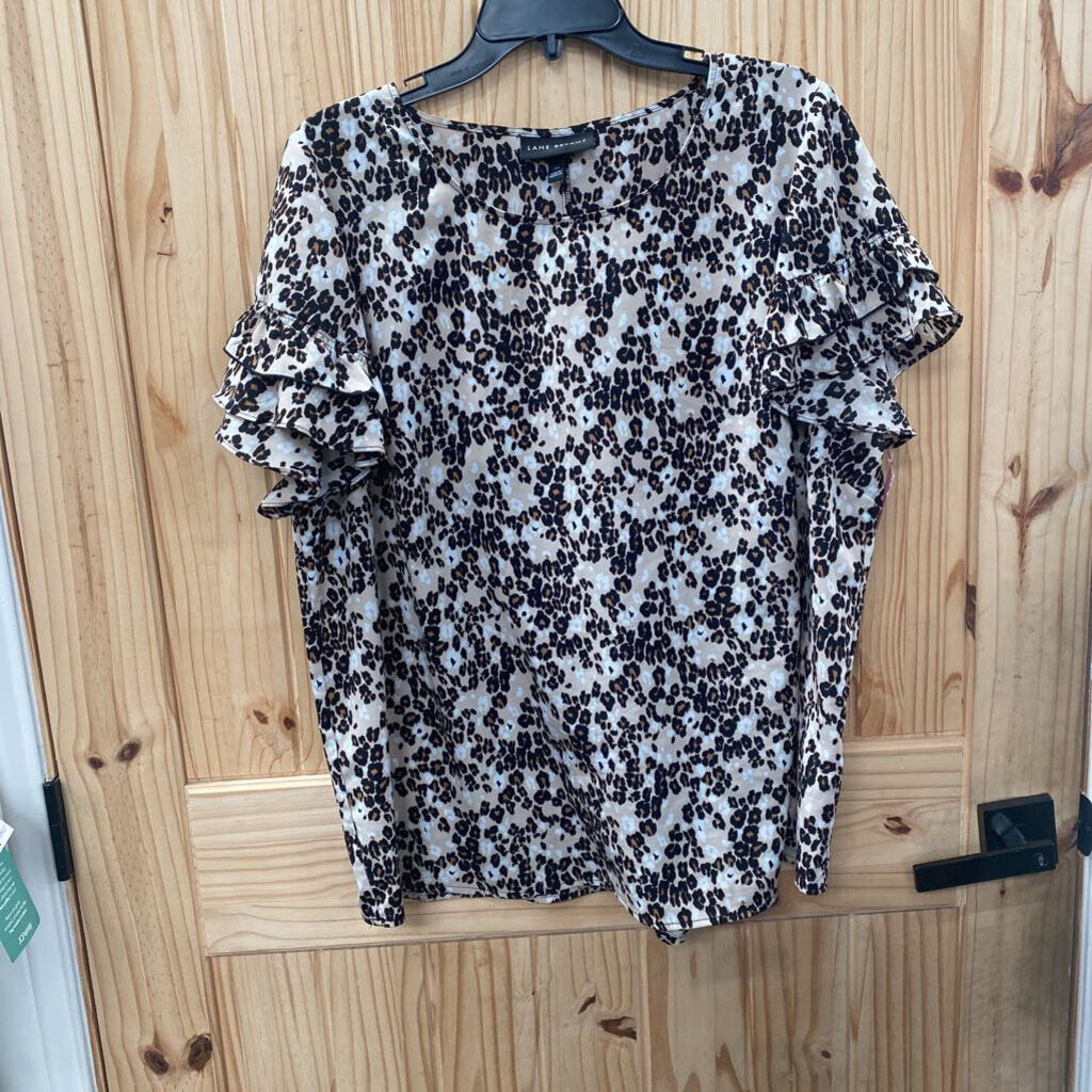 WOMENS LANE BRYANT LEOPARD CASUAL TOP 16
