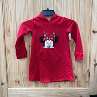 GIRLS MINNIE MOUSE HOODIE RED 5T