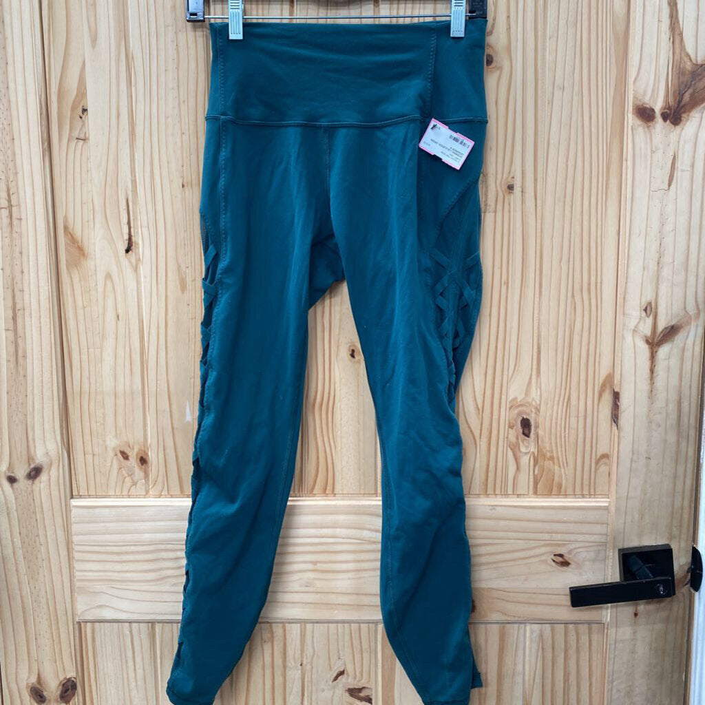 WOMENS LULULEMON GREEN LEGGINGS 6