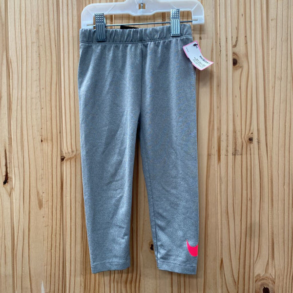 GIRLS NIKE PANTS GREY/PINK 24M