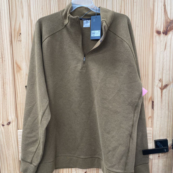 MENS VRST BROWN SPICE HEATHER PULLOVER XXL NWT