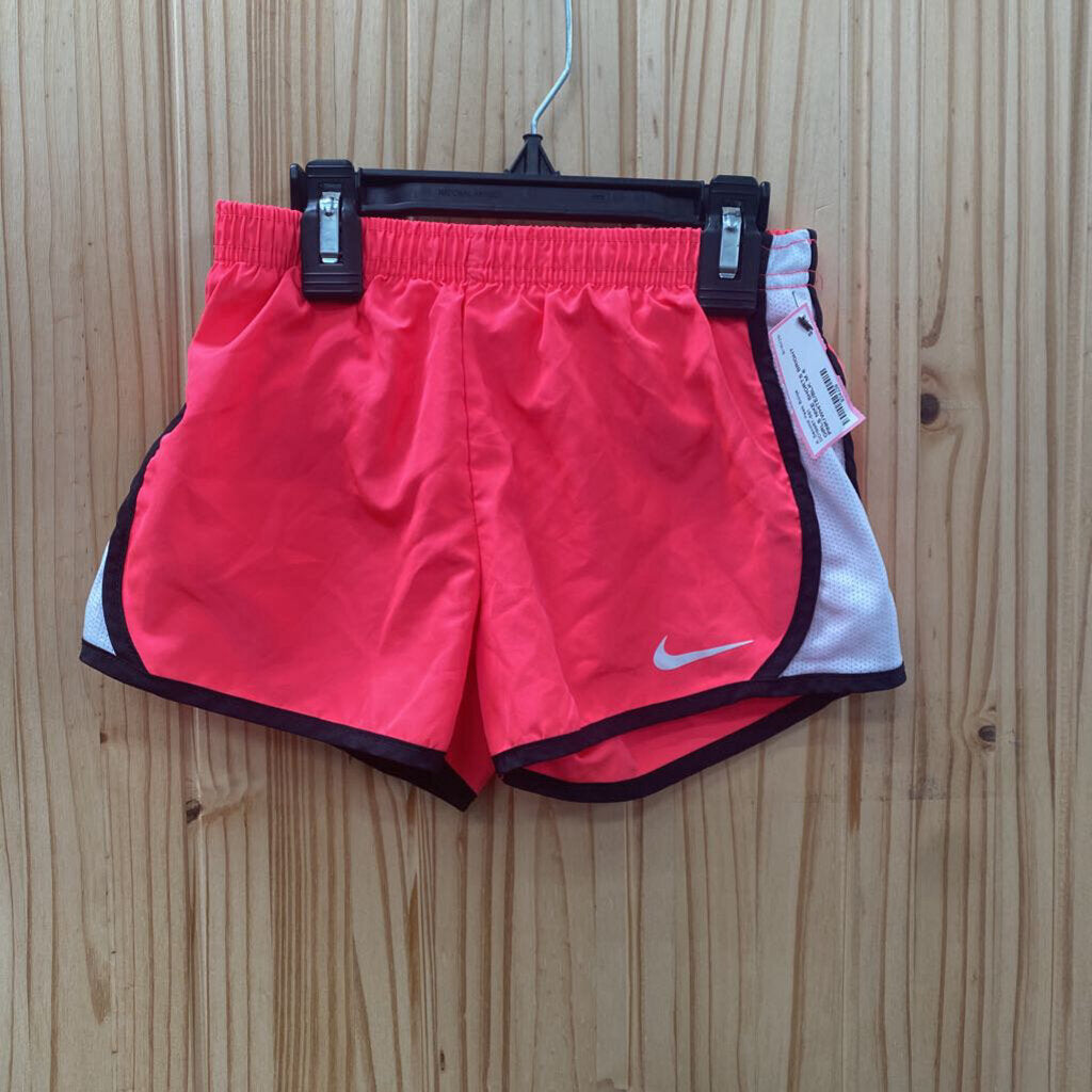 GIRLS NIKE SHORTS BRIGHT PINK/WHITE/BLK M 6