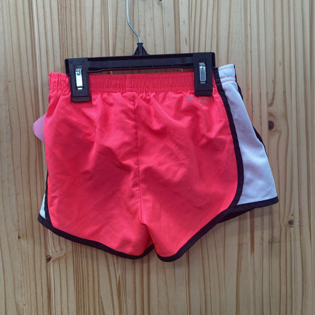GIRLS NIKE SHORTS BRIGHT PINK/WHITE/BLK M 6