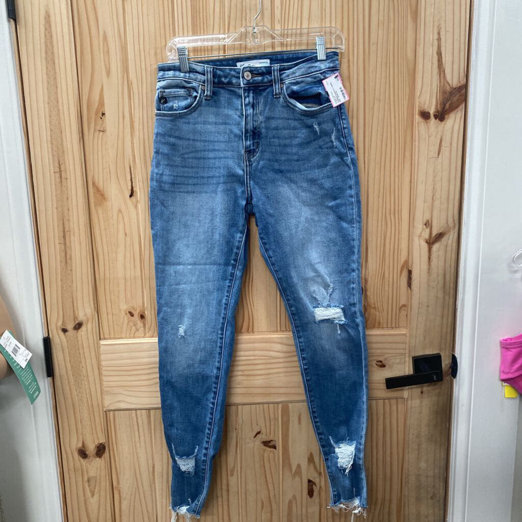 WOMENS KANCAN LT DENIM DIST. JEANS 28