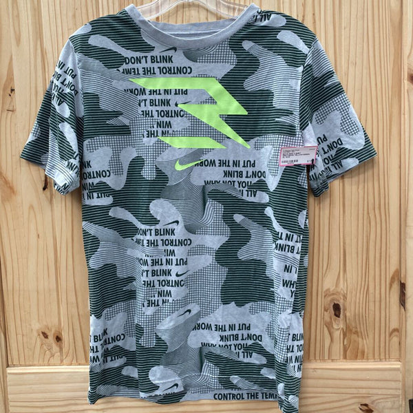 BOYS NIKE 3 SHIRT GREY/NEON YELLOW/GREEN XL 13/15