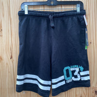 BOYS US POLO SHORTS BLK/WHITE XXL 18 NWT