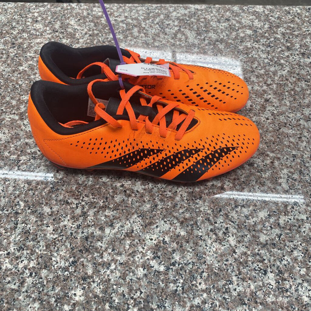 ADIDAS CLEETS ORANGE/BLK 5 1/2
