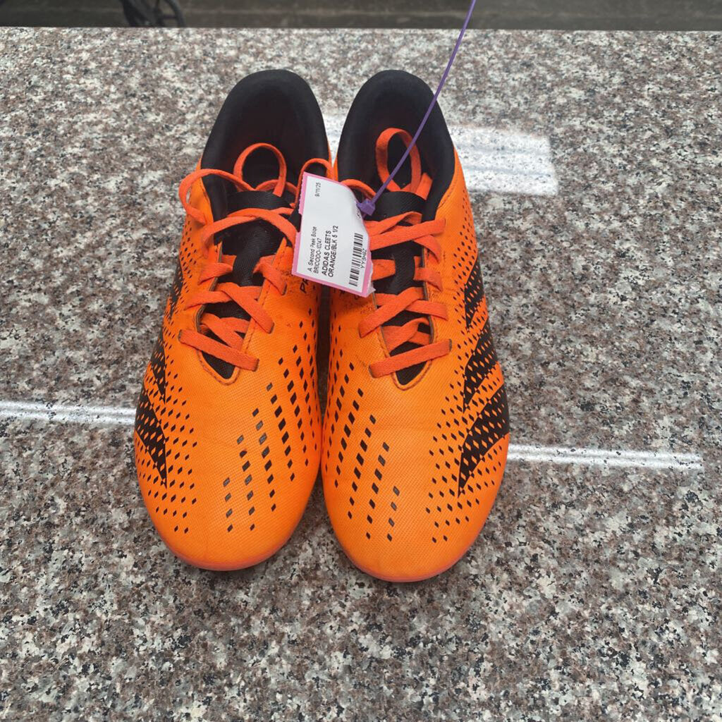 ADIDAS CLEETS ORANGE/BLK 5 1/2