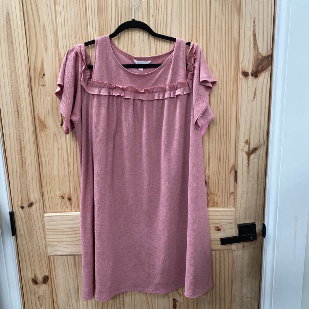 WOMENS LAUREN CONRAD MAUVE DRESS XL