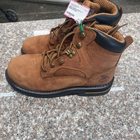 MENS GEORGIA BOOTS LT BROWN 8M NEW