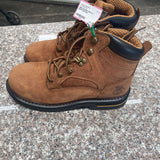 MENS GEORGIA BOOTS LT BROWN 8M NEW