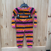 GIRLS DISNEY 2PC PAJAMA SET ORANGE/BLK/PINK 3T