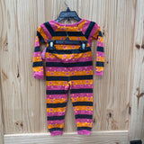 GIRLS DISNEY 2PC PAJAMA SET ORANGE/BLK/PINK 3T