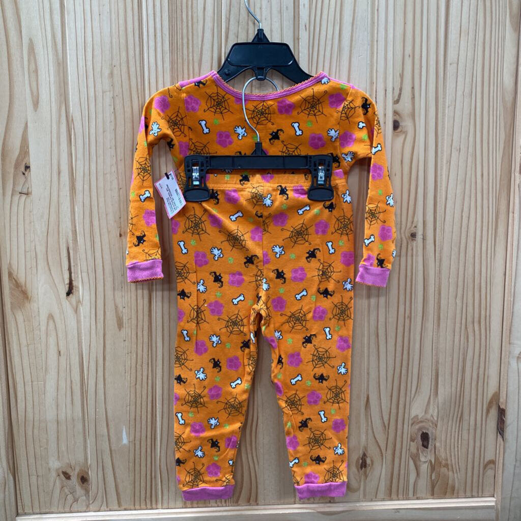 GIRLS PAW PATROL 2PC PAJAMA SET ORANGE/PINK 3T