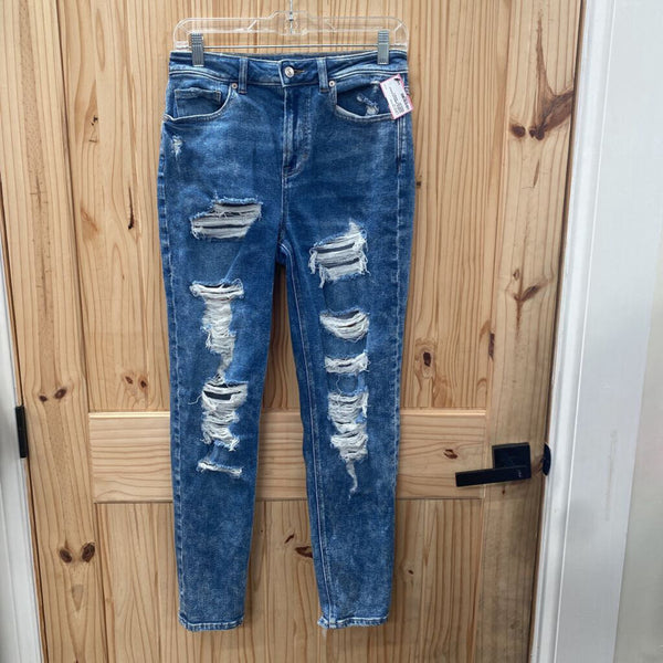 WOMENS AMERICAN EAGLE DENIM DIST. JEANS 4 REGULAR