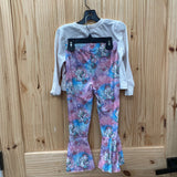 GIRLS SHEIN 2PC SET PURPLE/BLUE W/UNICORNS 5