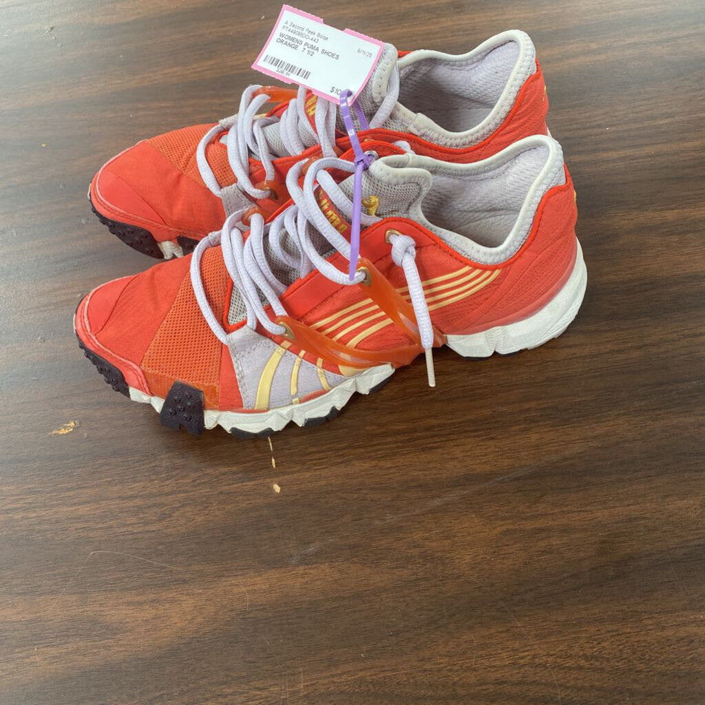 WOMENS PUMA SHOES ORANGE 7 1/2