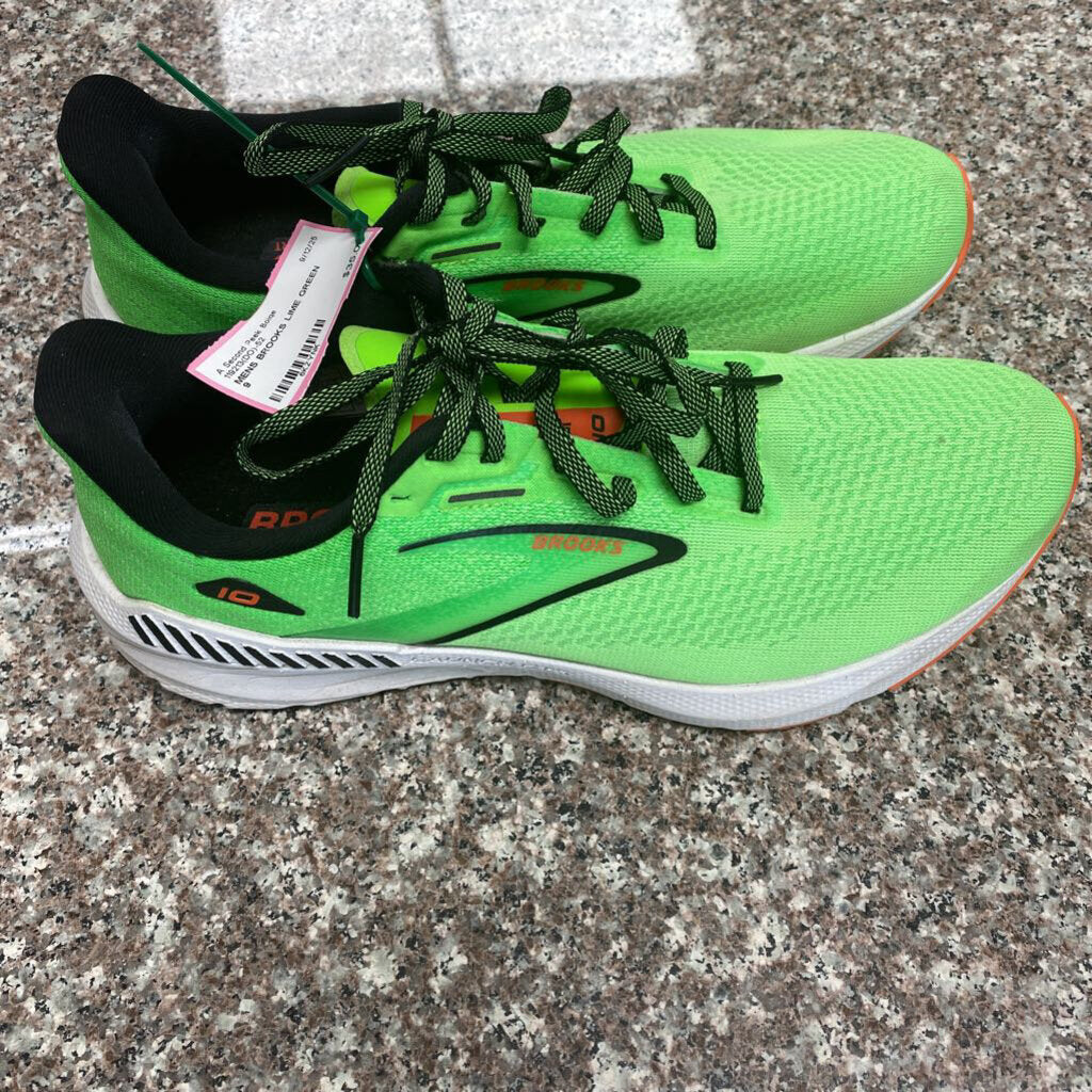 MENS BROOKS LIME GREEN 9