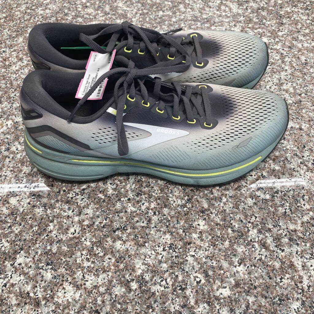MENS BROOKS TEAL/WHITE/GREY 9.5