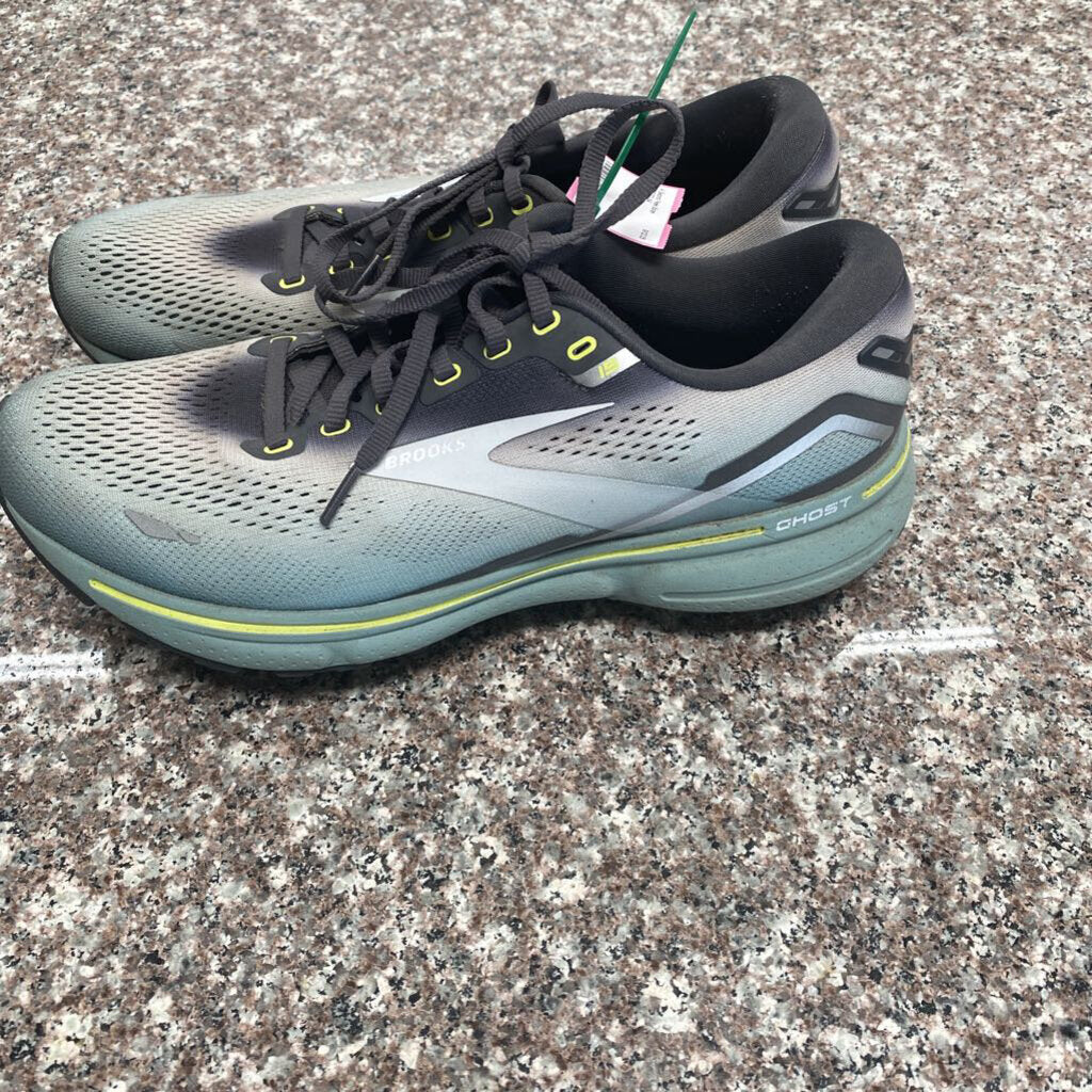 MENS BROOKS TEAL/WHITE/GREY 9.5