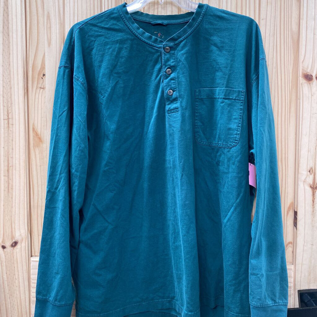 MENS REDHEAD LS DK GREEN SHIRT 3XL