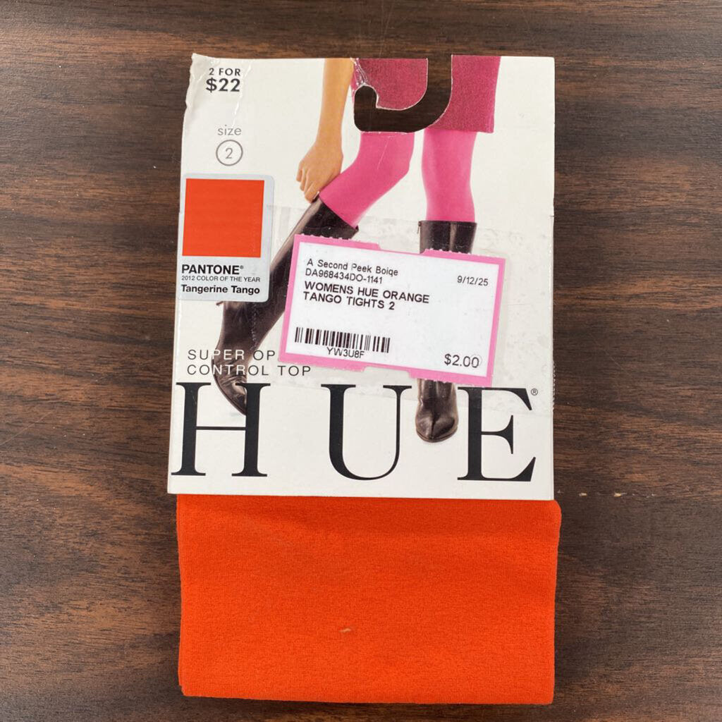 WOMENS HUE ORANGE TANGO TIGHTS 2
