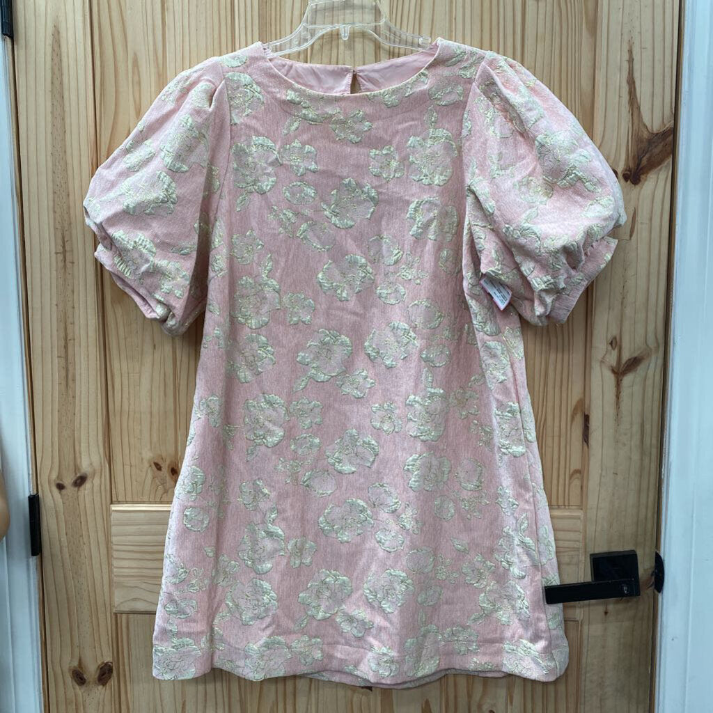 WOMENS UMGEE PINK/GOLD FLORAL DRESS L