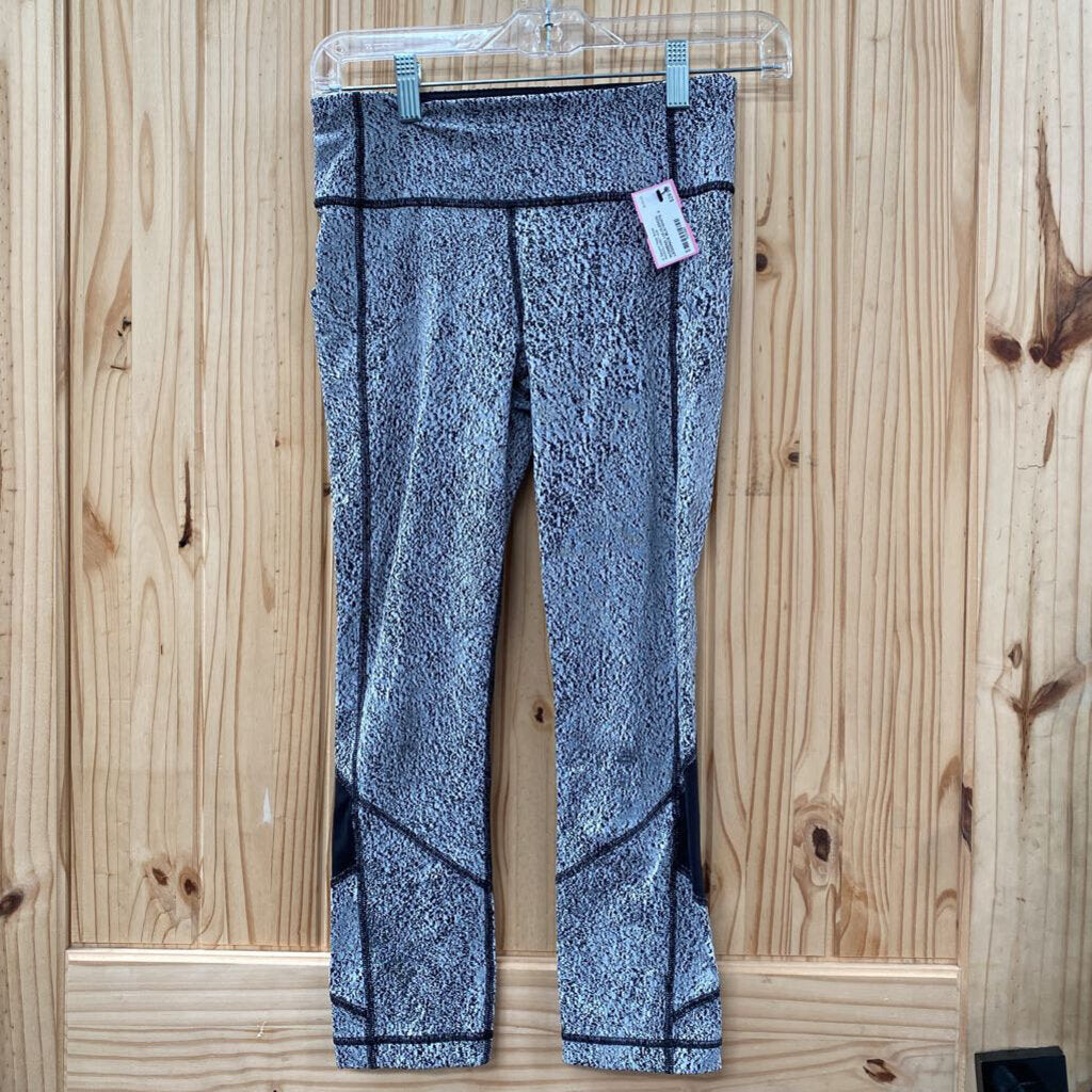 WOMENS LULULEMON LEGGINGS BLK/WHITE 4