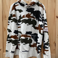 MENS AMERICAN EAGLE HOODIE WINE/WHITE/BLK L