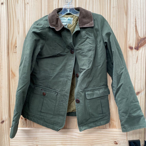 WOMENS L.L. BEAN DK OLIVE GREEN JACKET M