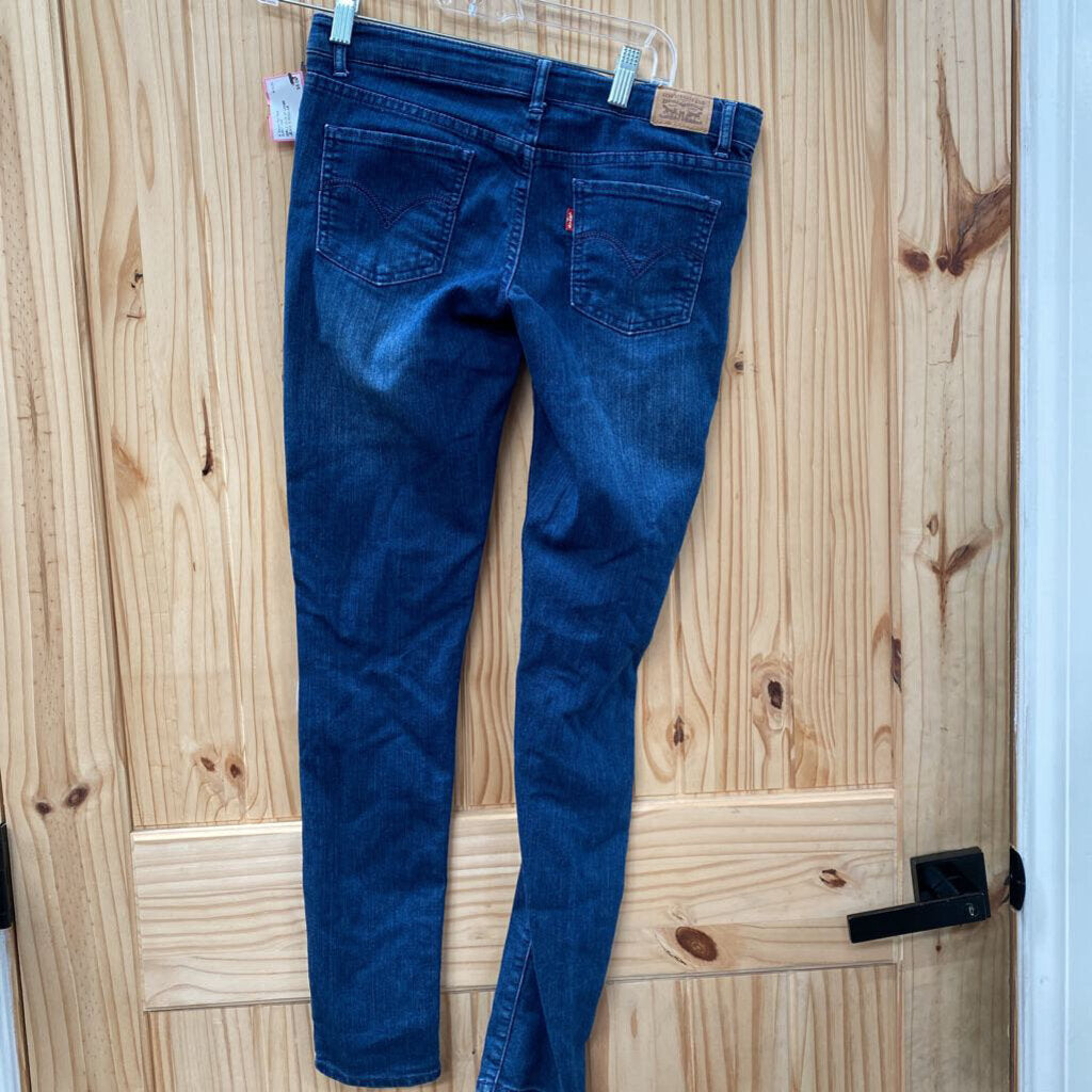 GIRLS LEVIS DK DENIM JEANS 16 REGULAR