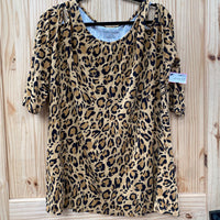 WOMENS JESSICA LONDON LEOPARD CASUAL SHIRT 18/20 1X