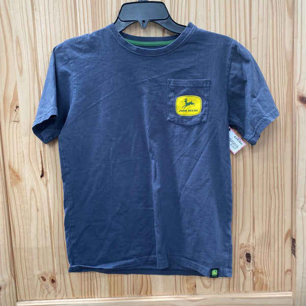 BOYS JOHN DEERE DK TEAL/YELLOW SHIRT M 10/12