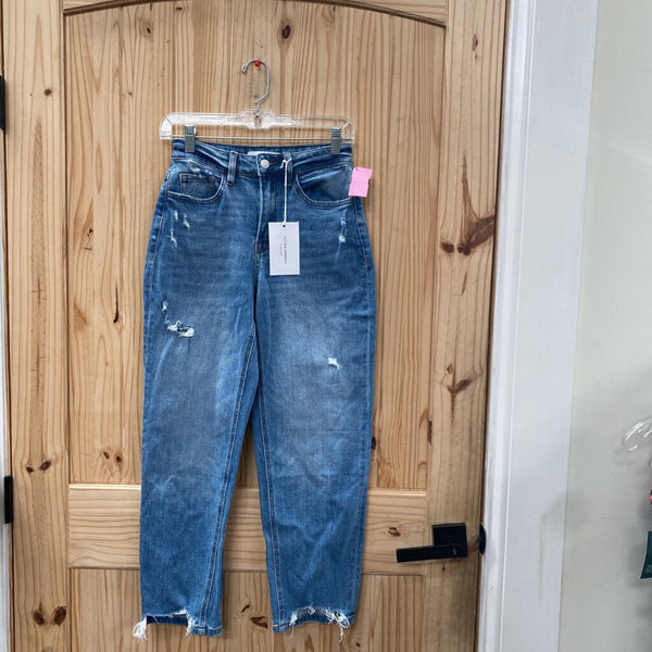 WOMENS FLYING MONKEY DENIM DIST. JEANS 24 NWT