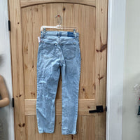WOMENS ABERCROMBIE & FITCH LT DENIM DIST JEANS 2R