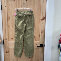 WOMENS ZARA OLIVE GREEN CARGO PANTS 4