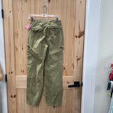 WOMENS ZARA OLIVE GREEN CARGO PANTS 4