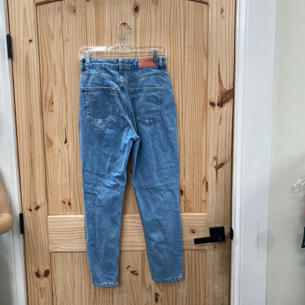 WOMENS ZARA DENIM DIST. JEANS 4