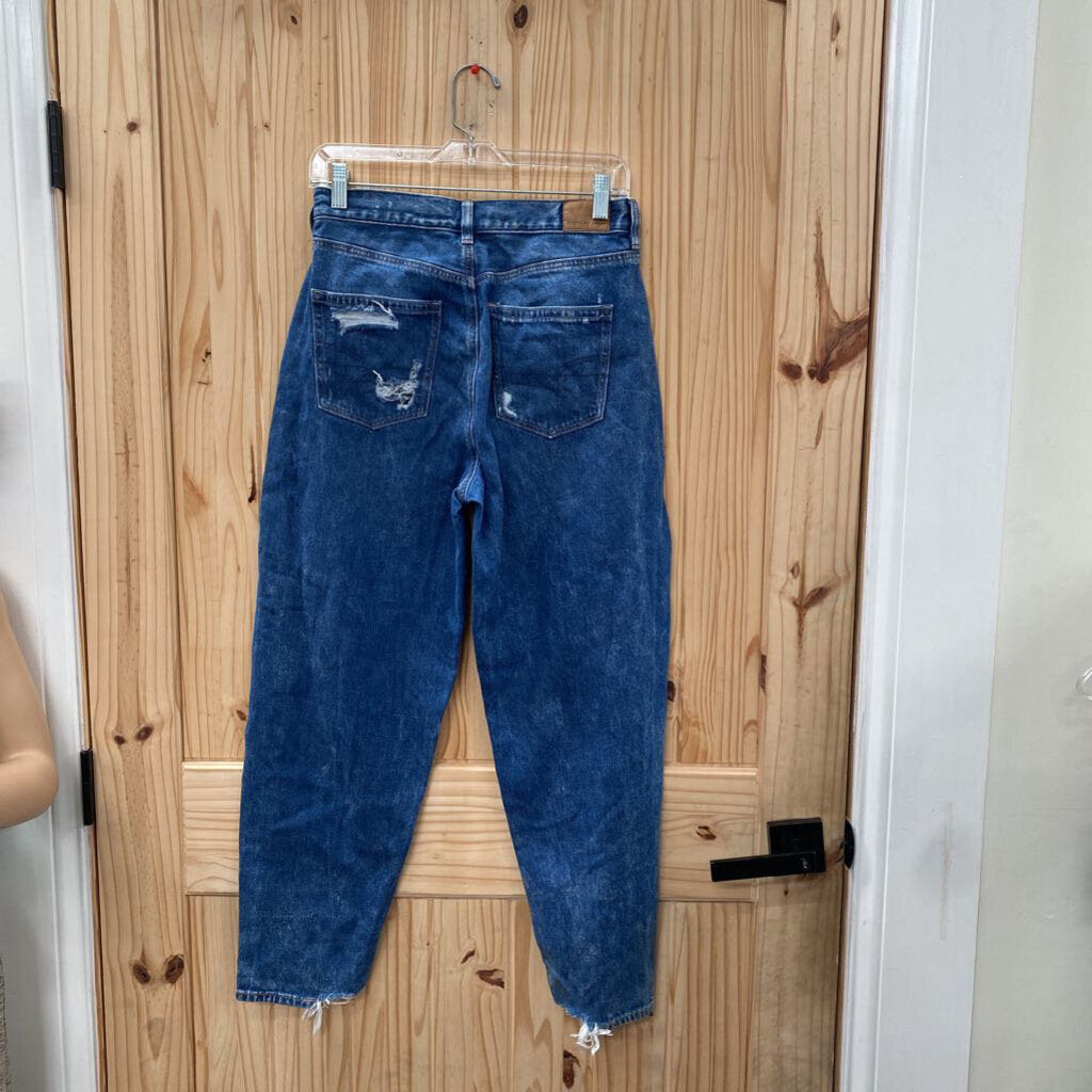 WOMENS AMERICAN EAGLE DK DENIM JEANS 4 REGULAR