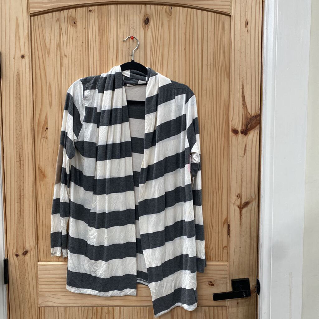 WOMENS HONEY PUNCH GREY/IVORY CARDIGAN S