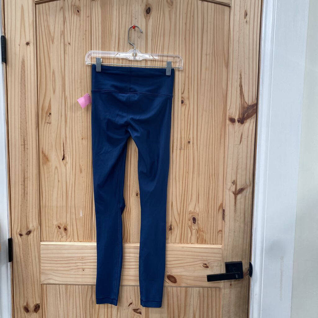 WOMENS UNDER ARMOUR NAVY BLUE LEGGINGS XS