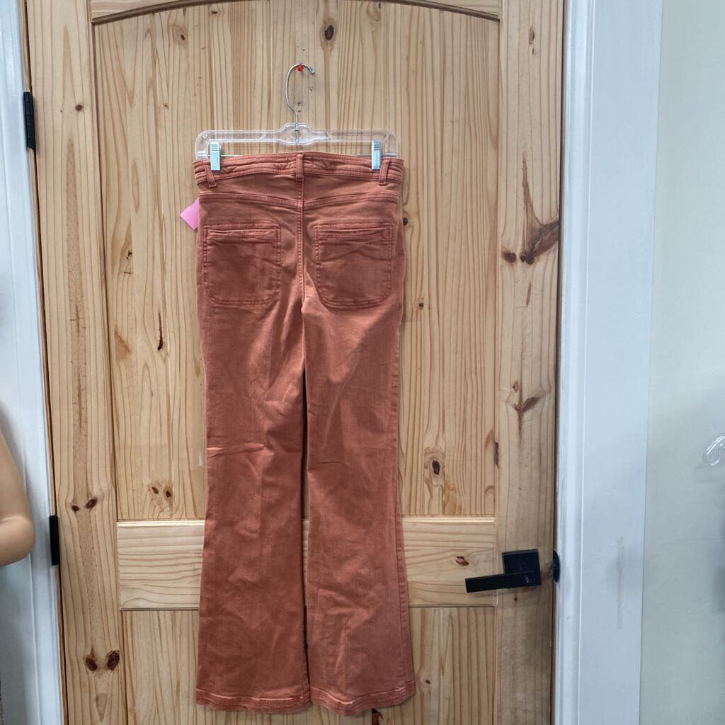 WOMENS KNOW ROSE BURNT ORANGE JEANS 4