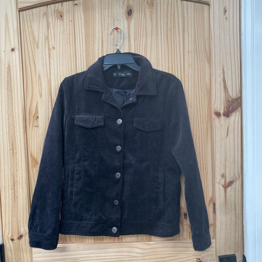 WOMENS K. ZELL BLK CORDUORY JACKET M