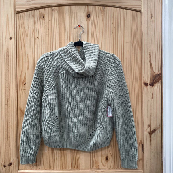WOMENS MOON & MADISON LT GREY SWEATER S